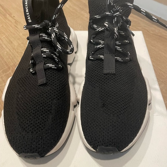 Mens Balenciaga speed lace up sneakers Size 8 US/40 EU    In good Condition - Picture 4 of 11